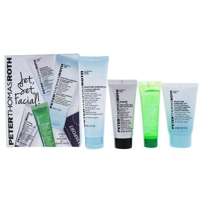 Jet Set Facial By Peter Thomas Roth For Unisex - 4 Pc Kit 0.5oz 